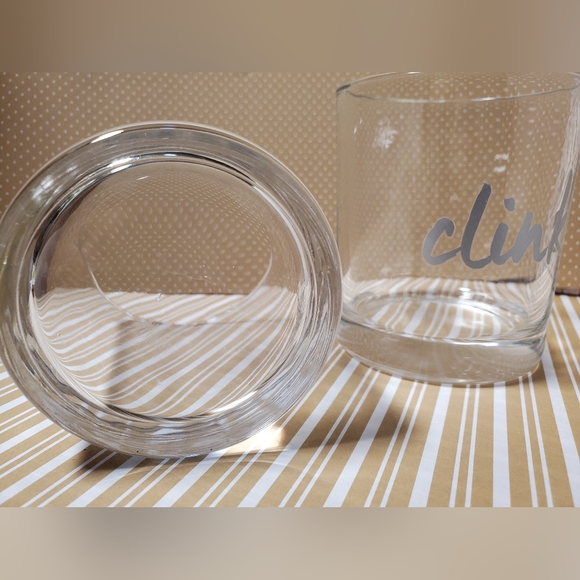 🥃FIZZ CLINK LOWBALL Whiskey Glass 🥃 set of 2 glasses lowball Glassware bar cup - Picture 4 of 5
